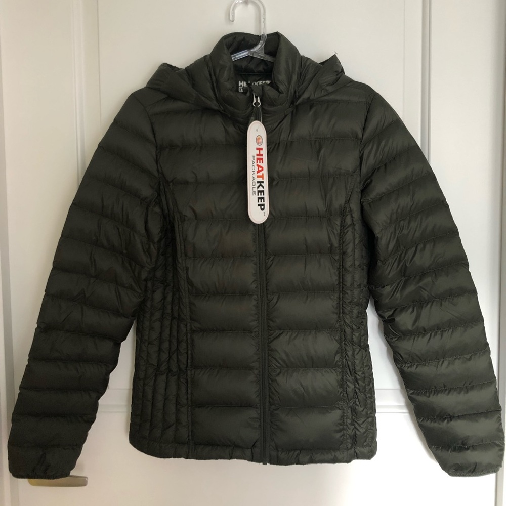 NWT HeatKeep Ultra Light Down Hooded Jacket